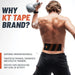 KT Tape Pro Wide Sporttape - Voorgesneden - 10 x 25 cm - 10 stuks